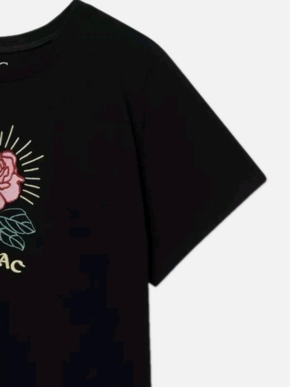 Torrid Black Rose Tupac Embroidered Tee - Size 4X - Worn Once! - Picture 4 of 6